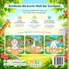 Rückseite von Meine bunte Ausmalwelt – Zootiere