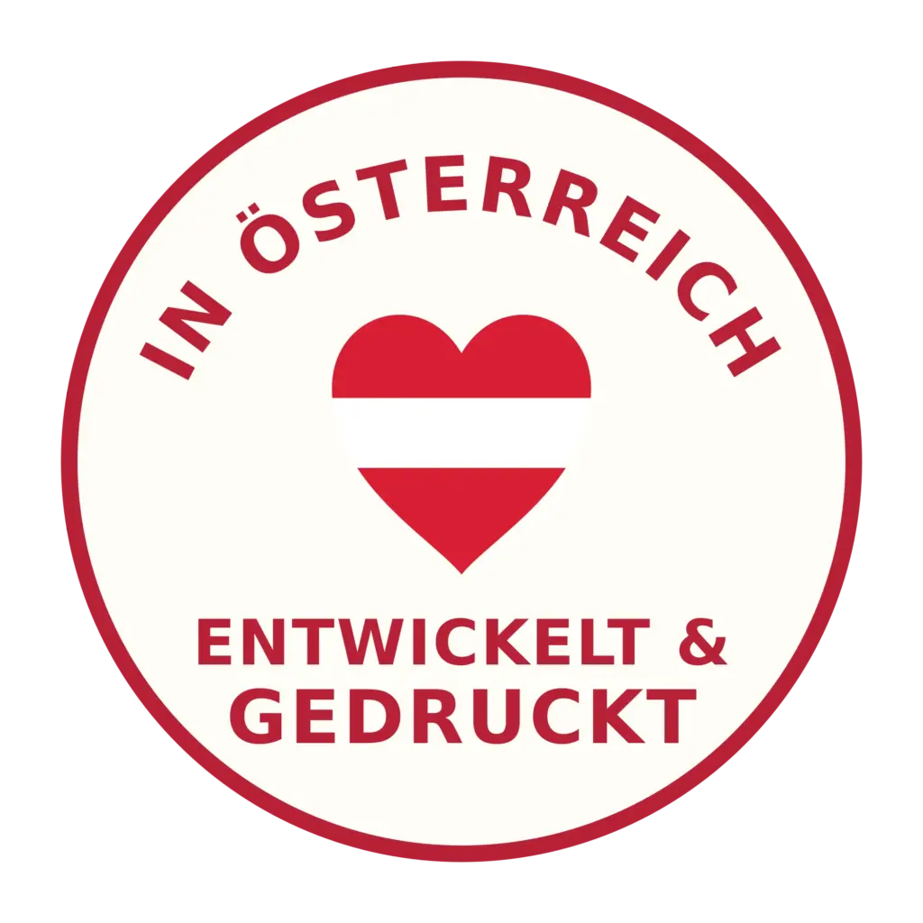 In Österreich entwickelt und gestaltet