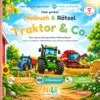 Malbuch Traktor für Kinder – Mein großes Malbuch & Rätsel von Nico & Lilly