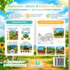 Rückseite von Mein großes Malbuch & Rätsel – Traktor & Co.